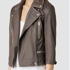 All Saints leather jacket.